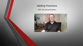 Preview of Adding fractions with like denominators