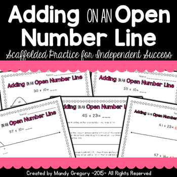 Preview of Adding on an Open Number Line