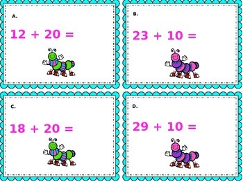 Preview of Adding tens to a two digit number Common Core Aligned