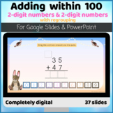 Adding two digit numbers Column regrouping carrying Digita