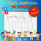Adding two digit numbers (no carrying) for Kindergarten an