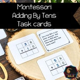 Montessori math: Adding with 10s Golden Beads and Stamp Game