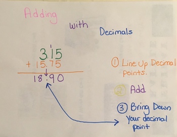 Preview of Adding with Decimals