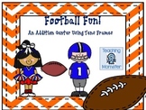 Adding with Tens Frames Math Center--Football Fun!