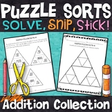 Addition Puzzles | 3 and 4 Digit Addition Practice