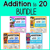 Addition to 20 Color by Code Practice Worksheets Bundle