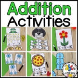 Addition Activities - Adding up to 10, 12, and 20 - Kinder