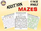 Addition Activity - Addition Maze - 6 Pack! - aMAZEing
