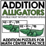 Addition Alligators- Two Digit Without Regrouping- Guided 
