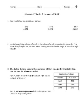 Preview of Addition Assessment