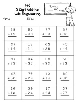 Addition Assessments, Timed Math Assessments by Ashley Ann | TpT