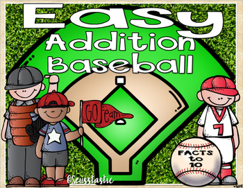 Preview of Addition Baseball (Facts to 10)