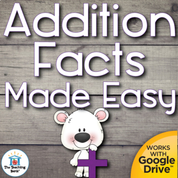 Preview of Addition Basic Facts Mastery Unit