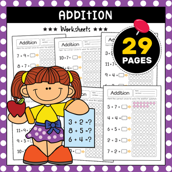 Preview of Addition, Basic Math Facts, Beginning Math Practice, Mathematics and Numbers