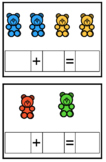 Addition Bears Task Cards (Practice adding up to 10)