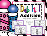 Addition Bingo Dauber Printables