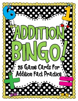 Preview of Addition Bingo FREEBIE