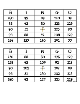 Addition Bingo Two Digits and Two Digits by Progressive Teaching