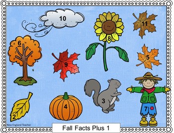 Preview of Addition Bump Fall Facts Games: Plus 1, Plus 2, & Doubles Addition Combinations