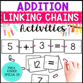 Addition Linking Chains: Fine Motor Activity - Math Center