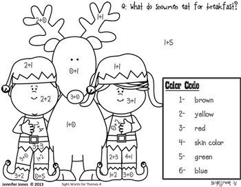 Addition Christmas Mini Set 1 - Sums 1-6 by Jen Jones | TpT