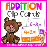 Addition Clip Cards for Addition Fact Fluency Practice (Ad