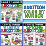 Addition Color by Number - Addition 1st Grade Activities