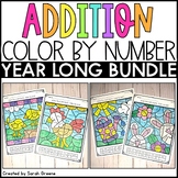 Addition Color by Number BUNDLE