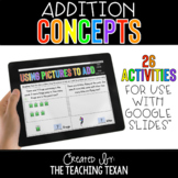 Addition Concepts Activities for Google and Distance Learning