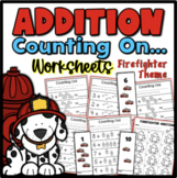 Addition Counting On Firefighter Theme