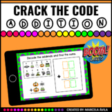 Addition Crack the Code Boom Cards™ Distance Learning Halloween