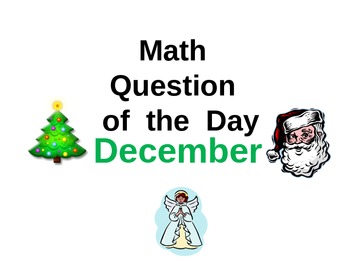 Preview of Addition December Word Problems