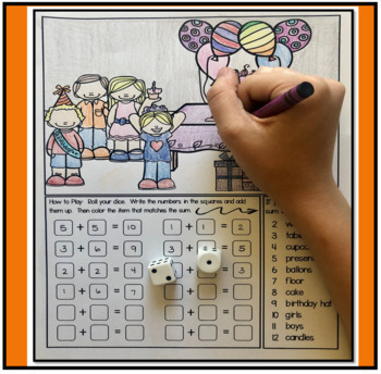 Roll The Dice Addition Games Image