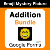 Addition Emoji Mystery Pictures Bundle - Google Forms