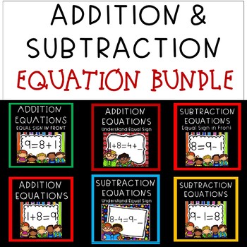 Preview of Addition and Subtraction Equations BUNDLE