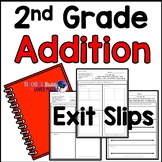 Addition Exit Slips 2nd Grade