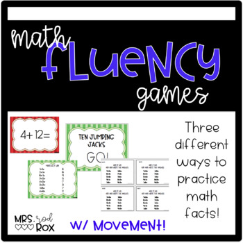 Preview of Addition Fact Fluency with Exit tickets and BRAIN BREAKS
