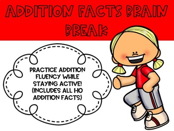 Preview of Addition Facts Fluency Brain Break