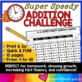 Addition Fact Fluency Math Game : PERFECT for math centers