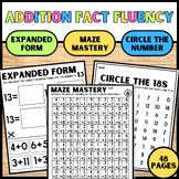 Addition Fact Fluency - Math Worksheets to 20