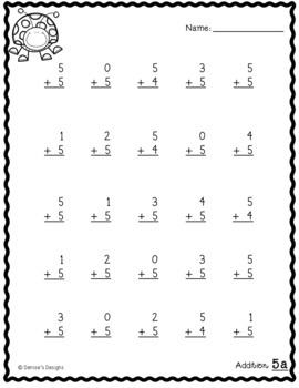 Addition Facts to 20 Worksheets by Niecey | Teachers Pay Teachers