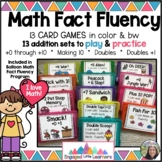 Addition Fact Games for 1st & 2nd Grade | 13 Math Card Gam