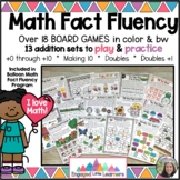 Addition Fact Games for 1st & 2nd Grade | 18 Math Board Ga