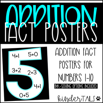 Preview of Addition Fact Posters