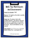 Addition Fact Practice Worksheets and Assessments