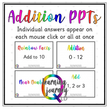 Preview of Addition Fact Quiz // Automated number fact quiz, rainbow fact, doubles & more