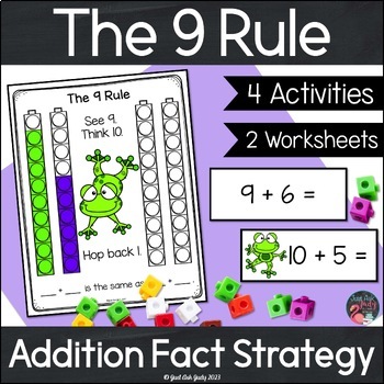 Preview of Addition Fact Strategy Adding 9 - Activities to Introduce and Teach the Concept