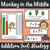 Addition Fact Strategy Monkey in the Middle Resource