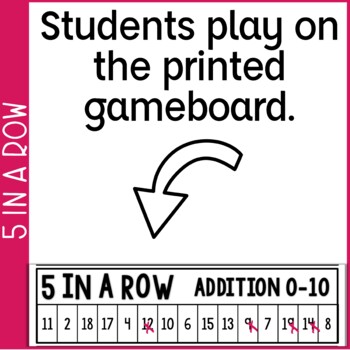Teacher Made Math Center Learning Resource Game Basic Addition Facts 0-10 