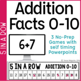 Addition Facts 0-10 Games | Addition Fact Fluency | Math Games